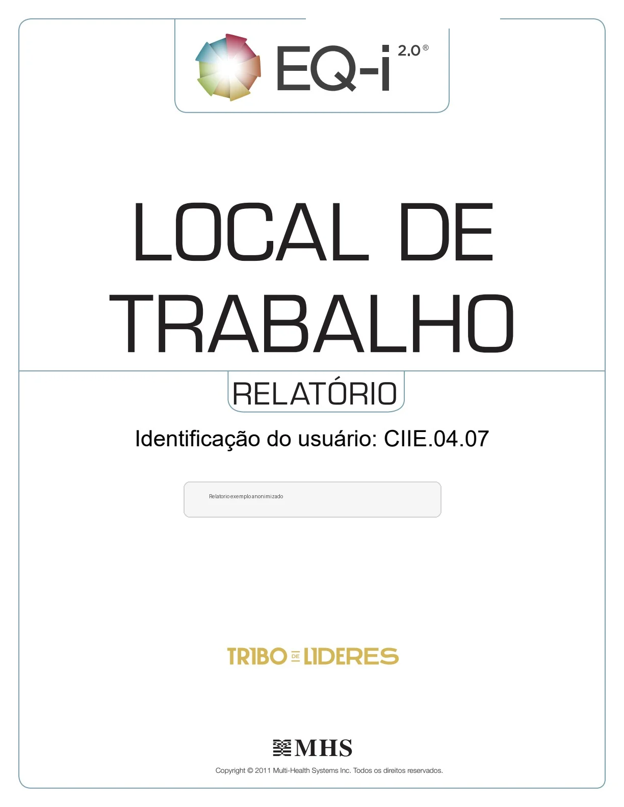 Relatório EQ-i 2.0 — página 1