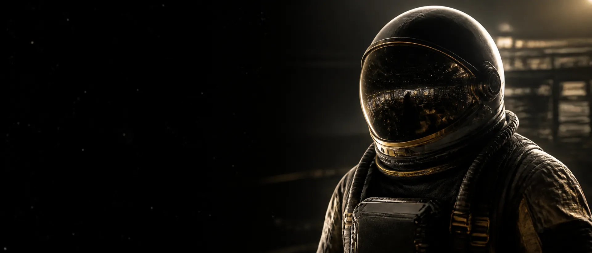 Astronauta em ambiente espacial, referência visual do Programa SALTO